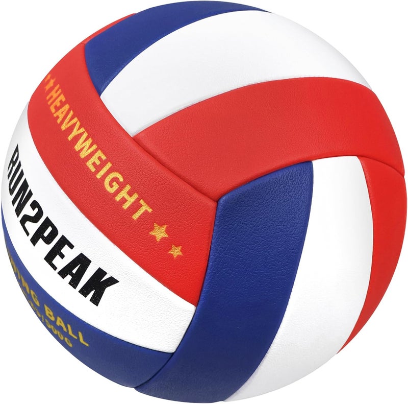 RUN2PEAK Setter Training Volleyball Official Size 5 Volleyballs Heavy Weight Ball PU Practice Volley Balls for Indoor Rebounder Equipment Setters Weighted Volleyball Setting Trainer - Image 3